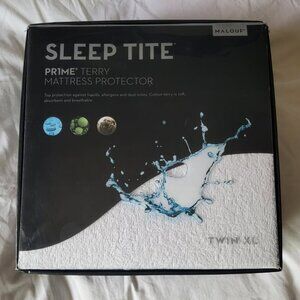 Malouf Sleep Tite Prime Terry Waterproof Mattress Protector Twin Size New